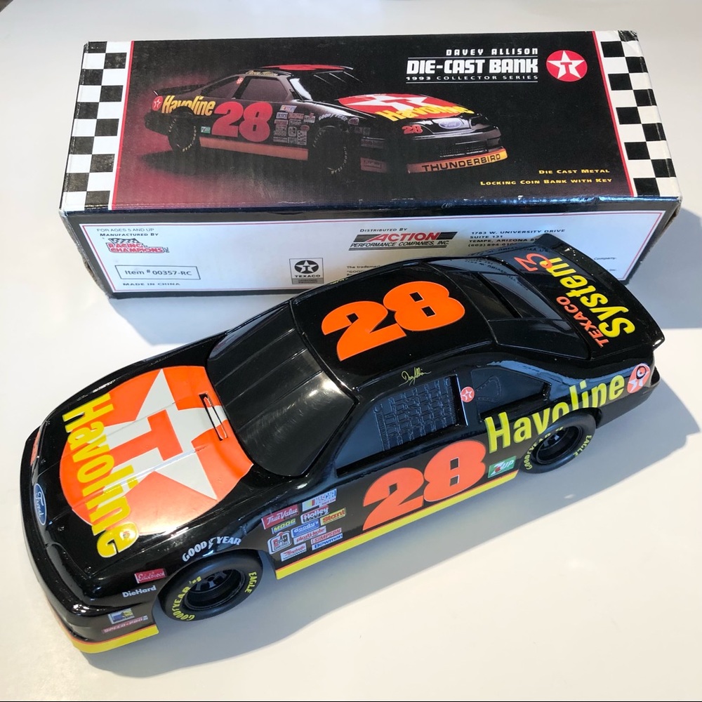 1992 Racing Champions Dave’s Allison Texaco Die-Cast bank